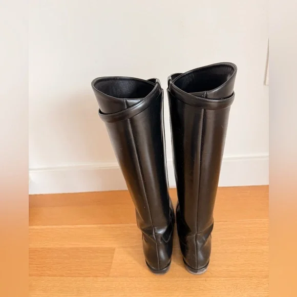 Toteme Black Tall Leather Riding Boots retail $1200 - Picture 5 of 11